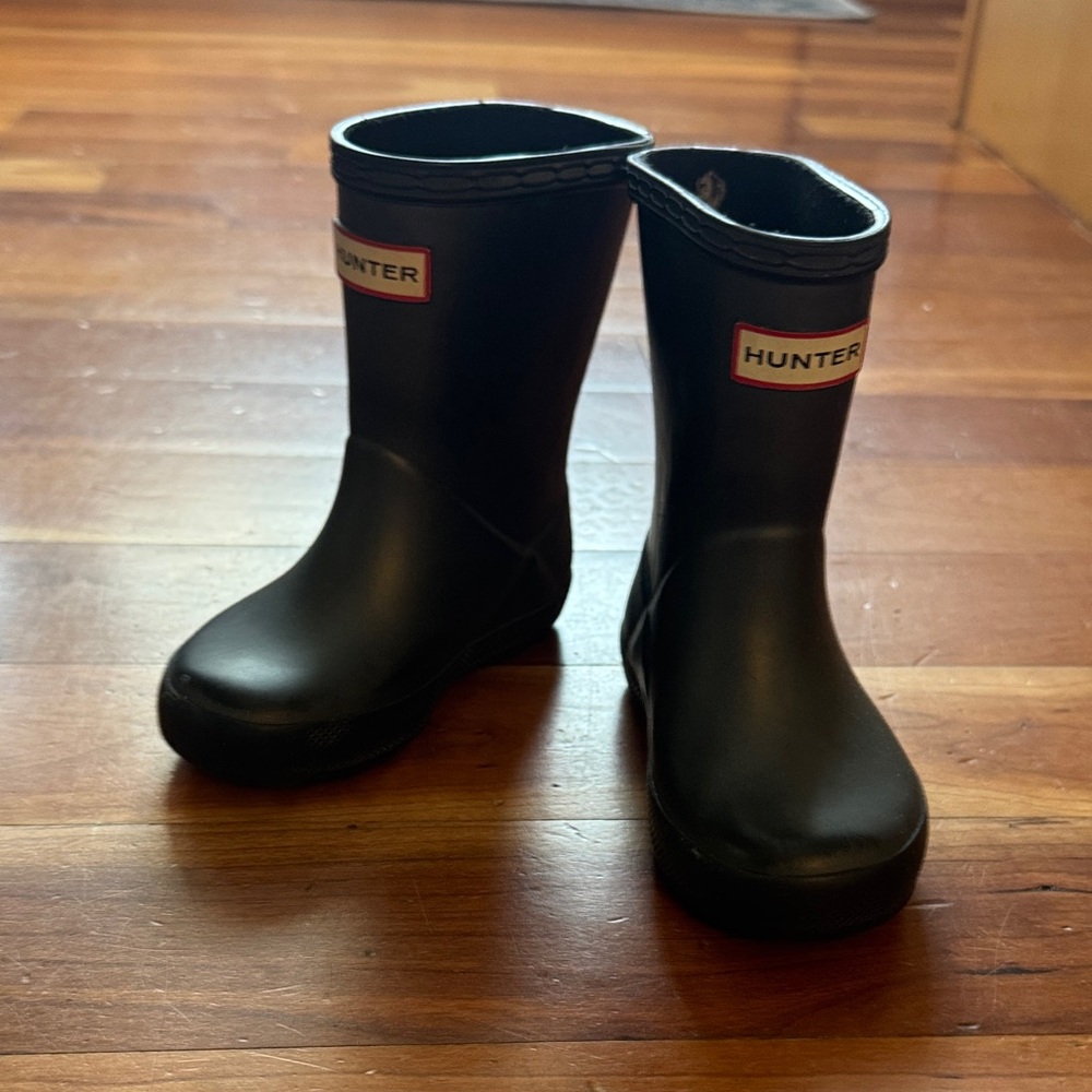 Hunter Toddler Classic Black Waterproof Boots